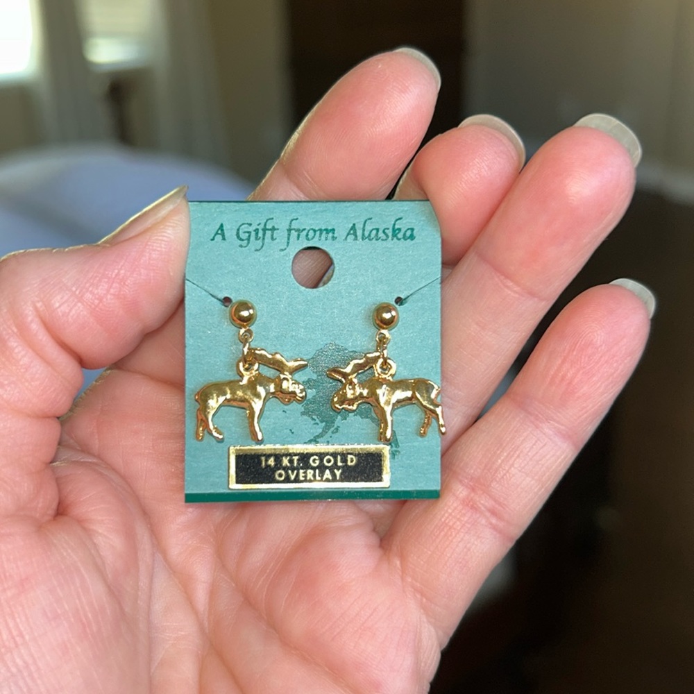 Moose Earrings from Alaska